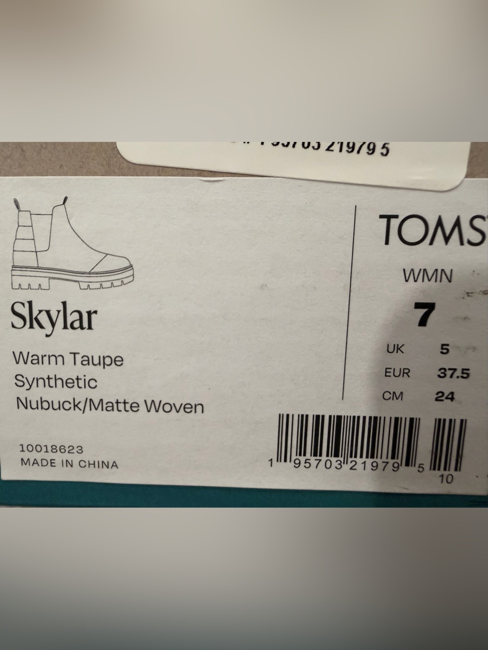 TOMS Skylar Chelsea Blush ankle Boots booties - Picture 6 of 6